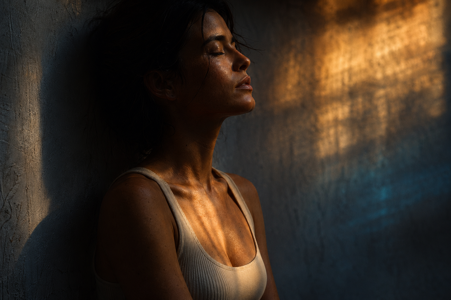 Composição visual de consciência corporal e integração mente-corpo