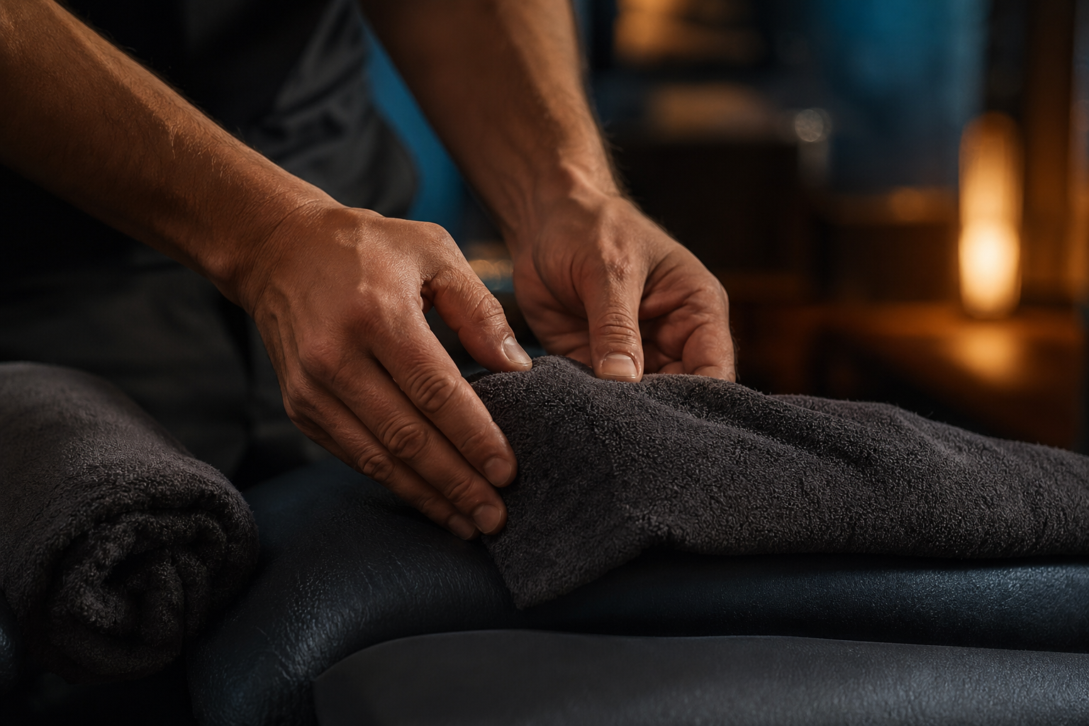 Atmosfera de relaxamento e presença em prática corporal